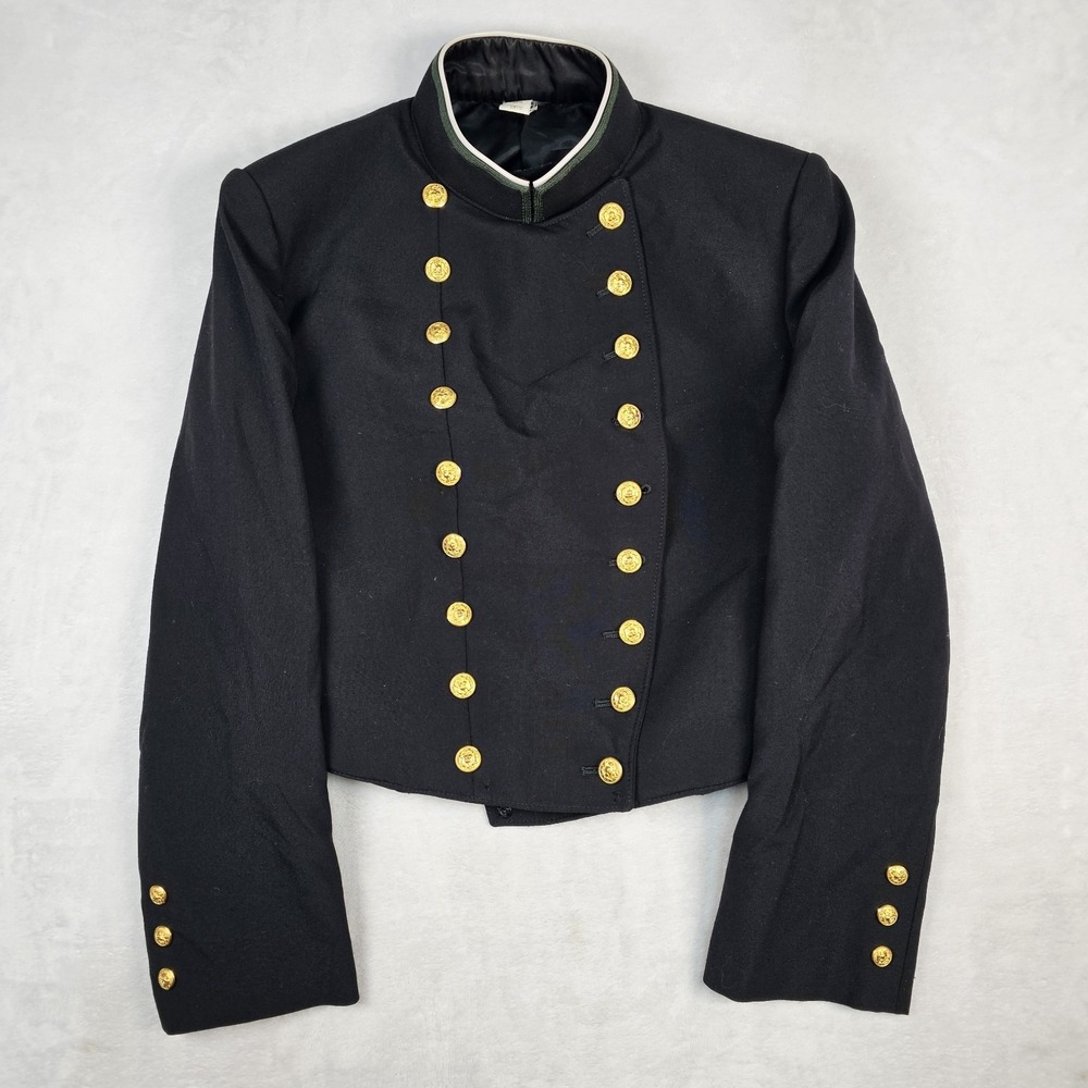 US Naval Academy Womens 16 R Midshipman Formal Coat Gold Buttons Military Flying